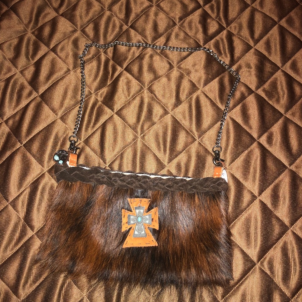 Handmade cowhide purse